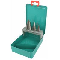 A set of conical drills for sheet metal HSS (No, 1, 2, 3) 3 pcs,