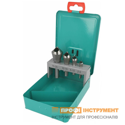 Набір зенкерів HELLER HSS 2-5/5-10/10-15/15-20 мм. 4 шт. (22596)