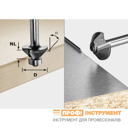 Фреза для зняття фаски S8 HW 15° D18-KL OFK Фреза для зняття фаски S8 HW 15° D18-KL OFK