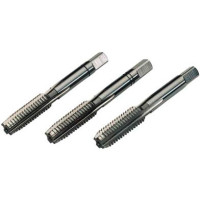 Hand tap BSW 7/16x14 inch thread BS 84, set of 3 pcs,, DIN 352, HSS-G, Volkel