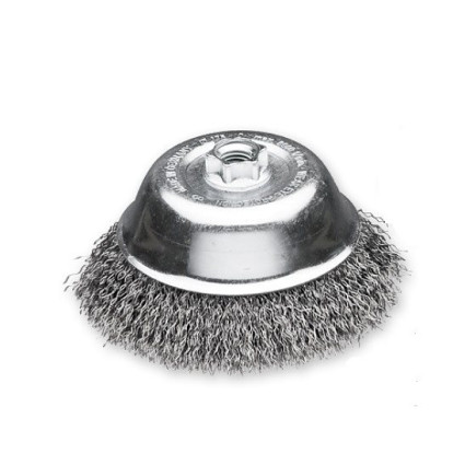 Щетка чашечная 150хМ14х2.0; гофрированный стальной провод 0.5 мм; 4000 об / мин LESSMANN ( ЛЕСМАН ) LESSMANN ( ЛЕСМАН )