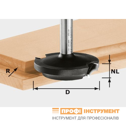 Фреза филёночная HW D42.7/13/R6