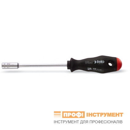 Отвертка с Шестигран. головкой 14.0х125 мм; FRICO; CrV сталь; 2-х компонентная ручка; хромированная.