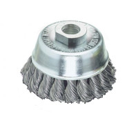Cup brush 75xM14x2,0, Stranded steel wire 0,5 mm, Z20 harnesses, without retaining ring, 12500 rpm Cup brush 75xM14x2,0, Stranded steel wire 0,5 mm, Z20 harnesses, without retaining ring, 12500 rpm