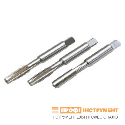 Taper hand tap BA3 British standard thread BS 83, set of 3 pcs,, ISO 529, HSS-G, Volkel Taper hand tap BA3 British standard thread BS 83, set of 3 pcs,, ISO 529, HSS-G, Volkel