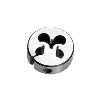 Round die with BA 6 groove, British Association thread BS 93, DIN 223, HSS, Volkel