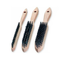 Manual brush 290x140 mm, steel wire 0,35 mm, 5 row