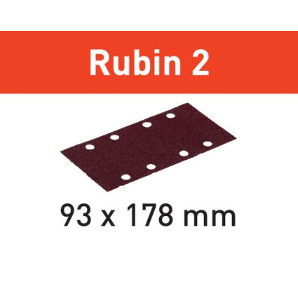 Шлифовальные листы STF 93X178/8 P60 RU2/50 Rubin 2