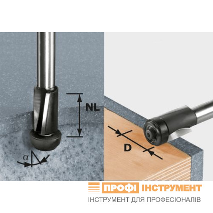 Пригоночная фреза HW D19/25 ss S12 Пригоночная фреза HW D19/25 ss S12