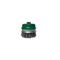 Cup brush 125xM14x2,0, Bundled stainless steel wire 0,5 mm, Z32 harness, 9000 rpm IP