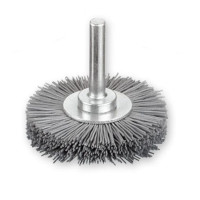 Щетка дисковая 80х12-14 мм; хвостовик 6 мм; Полимерабразивний ворс зерно 320 / 0.6; 15000 об / мин LESSMANN ( ЛЕСМАН )