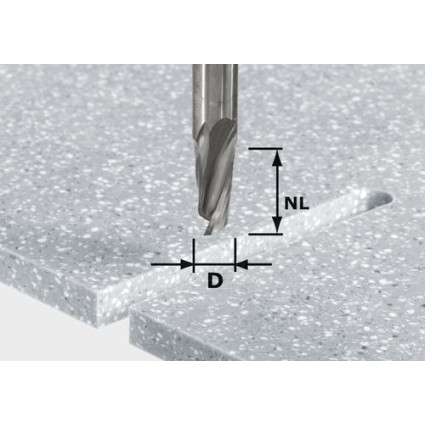Spiral groove cutters HW Spi D12/42 RD ss S12