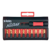 Держатель бит магнитный с ограничителем глубины завинчивания + набор бит TIN 10шт; C 6.3.