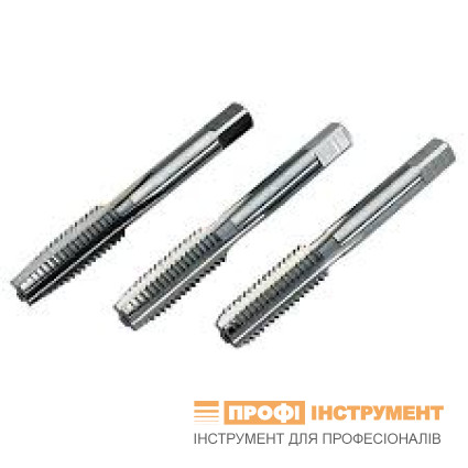 Taper hand tap M 4 x 0,75 L-45 mm metric thread, set of 3 pcs,, DIN 352, HSS-G, Volkel Taper hand tap M 4 x 0,75 L-45 mm metric thread, set of 3 pcs,, DIN 352, HSS-G, Volkel