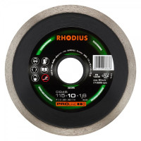 Diamond circle Rhodius solid edge 115x2,0x22,2 mm, PRO DG 45, segment 7mm, ceramics (art, 302390)