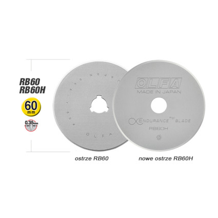 Лезвие Olfa RB60H дисковое 60мм 1шт (RB60H)