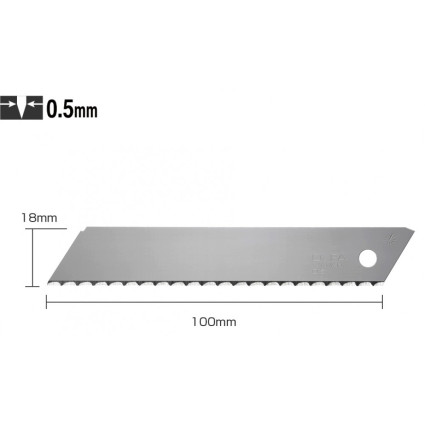 Лезвие Olfa LWB-3B INSULATION BLADE 100х18мм 3шт, 0,5мм (325510)