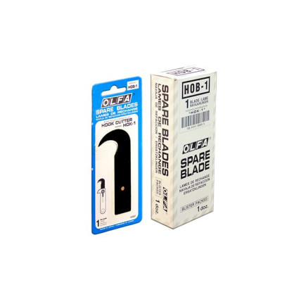 Лезвие Olfa HOB-1 крючковидное двухстороннее, блистер 1 шт, для HOK-1 (644510)