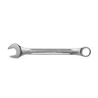 Combination wrench 19 mm BAHCO, shortened, Crv steel polished, turn 15 degrees, slope 15 deg,