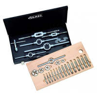 Набор метчиков VOLKEL (комплект 3шт) и плашек М3-4-5-6-7-8-9-10-11-12, DIN 352, DIN 223, резьба DIN 13, Метчикодержатель VOLKELи №1.№2, DIN 1814, Метчикодержатель VOLKEL цанговый с трещоткой №1, Плашкодержатель VOLKELи 20х5, 20х7, 25х9, 30х11, 38х14, DIN 