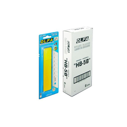 Лезо OLFA HB-5B для найважчих робіт, блістер 5 шт (402511)