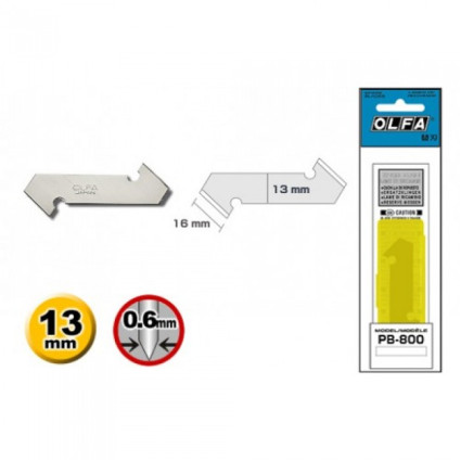 Нож Olfa PC-L для пластика лезвие 13мм (2 запасные) PB-800 (826510)