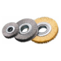 Cylindrical brush 100x30mm, width 28-30mm, Steel corrugated wire 0,2 mm, 8000 rpm