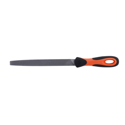 Metalwork flat file 200 mm, notch - personal, ergonomic handle, IP,