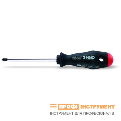 Отвертка слесарная PH2х150х99 мм. 2-х компонентной. ручка; хром-молибден-ванадиевая сталь; хромированная.