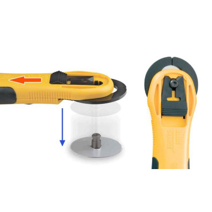 Нож Olfa RTY-2/NS дисковое лезвие 45мм RB45 (742510)