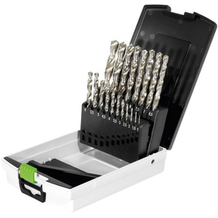 Case with HSS drills for steel HSS D 1-10 Sort/19