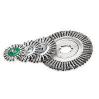 Щетка дисковая 200х22.2 мм; Скрученная жгутами стальная проволока 0.5 мм; Z36 жгутов; 9000 об / мин LESSMANN ( ЛЕСМАН )