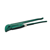 Pipe wrench, angular, jaw set up to 55mm (1 1/2"), forged, 45 degree jaws