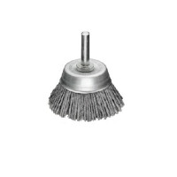 Cup brush 75 mm, shank 6 mm, Polymerabrasive pile, grain 80 / 1,2 mm, 4500 rpm