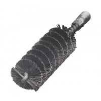 Ruff brush with loop 12x100x300 mm, Corrugated brass wire 0,15 mm Ruff brush with loop 12x100x300 mm, Corrugated brass wire 0,15 mm
