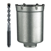 Crown drill hollow carbide 80 mm, concrete, clinker, stone, brick, marble