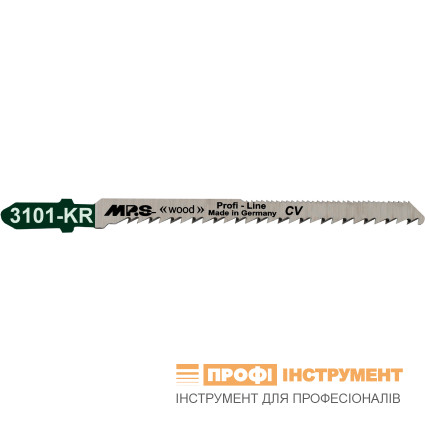 Полотно для лобзикових пилок MPS (МПС) двостороннє T101B CURVE 75/100х8х1.45 мм. 10 зуб/дюйм (3101-KR-100)