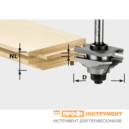Фреза багетная гребневая HW S8 D46 x D12-FD