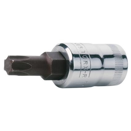 Socket head with screwdriver bit for TORXT50 screws, square-3/8", EXTRA Cr