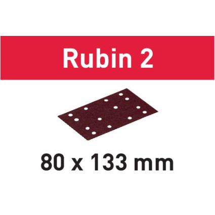 Шлифовальные листы STF 80X133 P180 RU2/10 Rubin 2