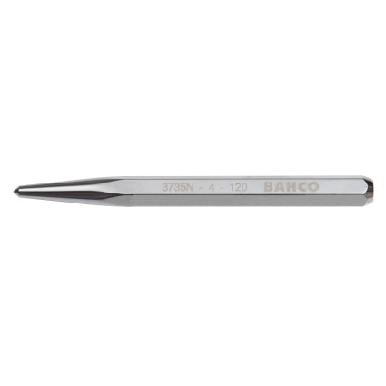 Center punch 150 mm, striker 5 mm, thickness 12 mm, polished Cr steel,