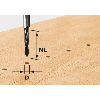 Through Hole Drill HW S8 D5/30