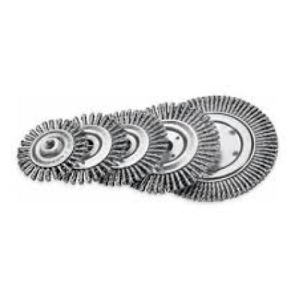 Щетка дисковая для сварщиков 115х6х22.2 мм; Скрученная жгутами стальная проволока 0.5 мм; Z32 жгута; 15000 об / мин LESSMANN ( ЛЕСМАН ) LESSMANN ( ЛЕСМАН )