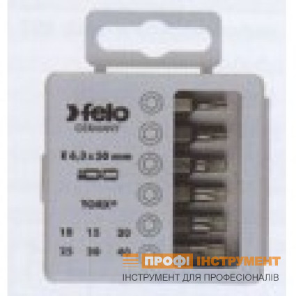 Набор бит 50 мм TX10 / TX15 / TX20 / TX25 / TX30 / TX40; 6 шт.