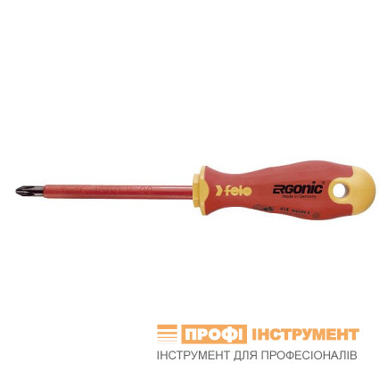 Викрутка високовольтна FELO ERGONІС VDE Plus/Minus 1000V H1х80х94 мм (41610290)
