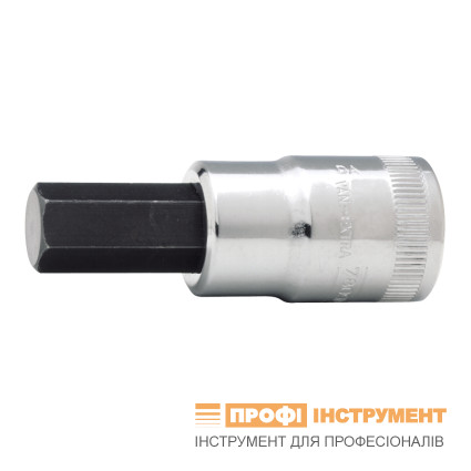 Головка торцева з викрутковою вставкою під шестигранник 5мм, 1/2", 180 мм, EXTRA Cr сталь.