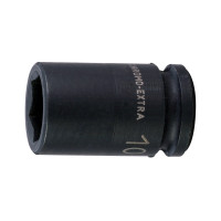 Socket head for wrenches 6-sided 8 mm, square 3/8", forged,