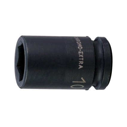 Socket head for wrenches 6-sided 8 mm, square 3/8", forged,
