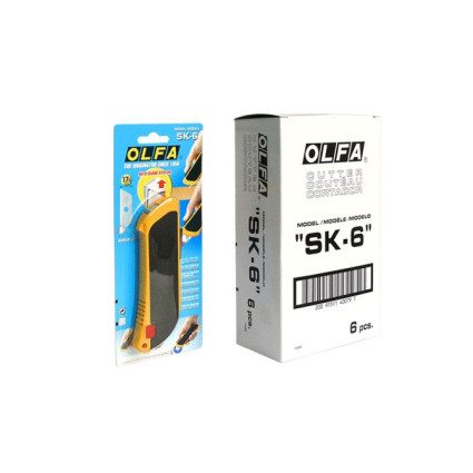 Нож Olfa SK-6 безопасный, трапецевидное лезвие SKB-2/RSKB-2/HOB-2 17,5мм (630510)