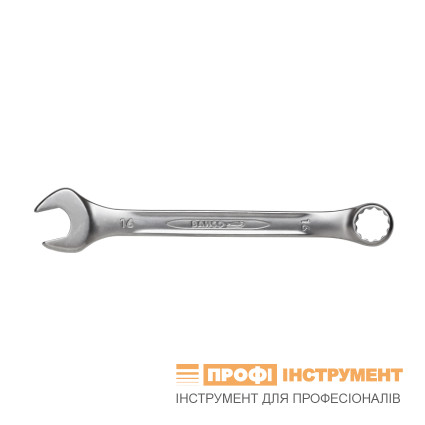 Combination wrench 21 mm BAHCO, shortened, Crv steel polished, turn 15 degrees, slope 15 deg,
